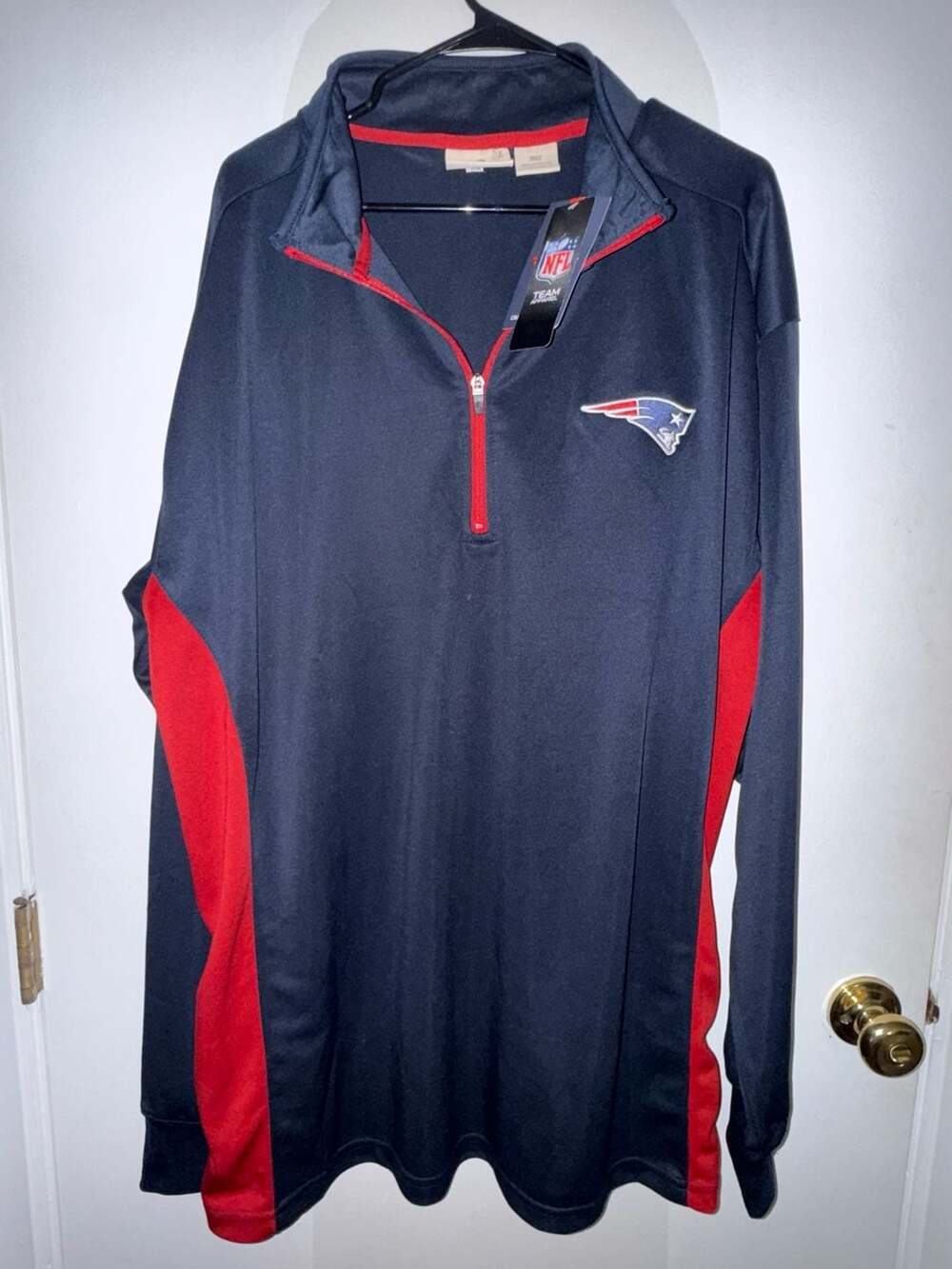 Fanatics New England Patriots Quarter Zip Pullover Jacket